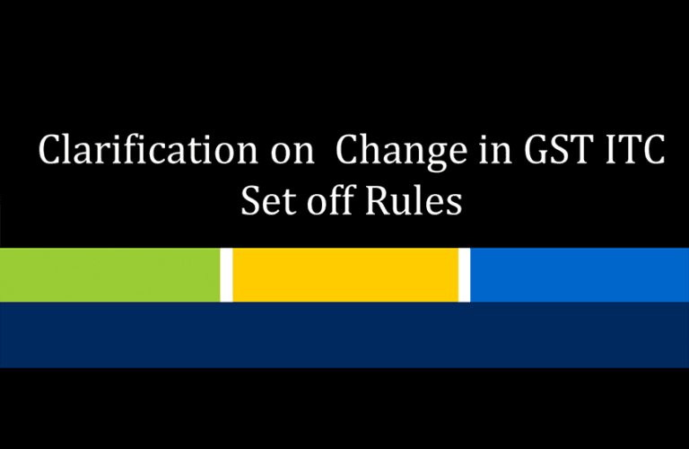 Gst New Itc Set Off Rules Blog PKC Management Consulting