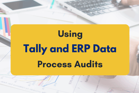 Using Tally and ERP Data for Process Audits - PKC