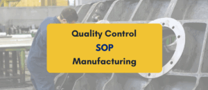 quality control sop for manufacturing- PKC