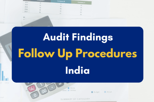 Audit findings follow up procedures with example,- PKC