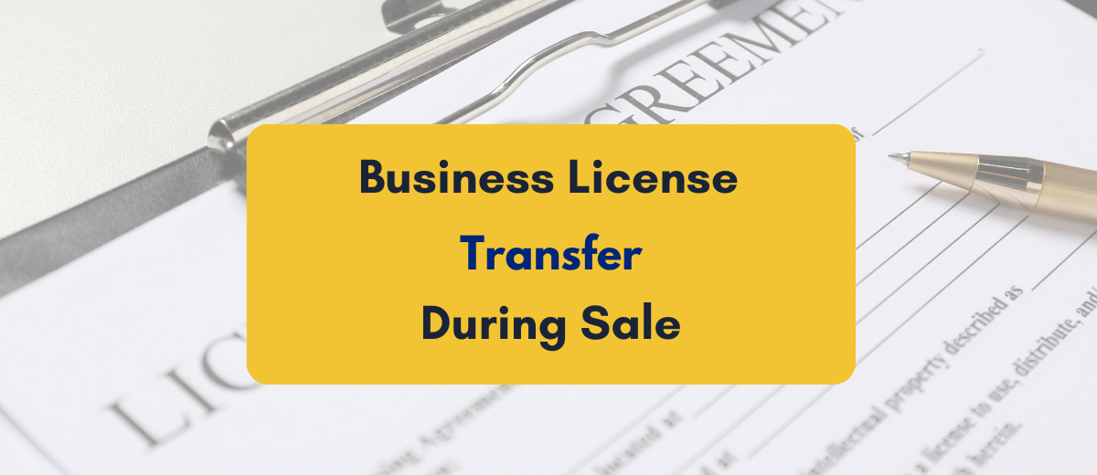 transfer business licenses during sale in india