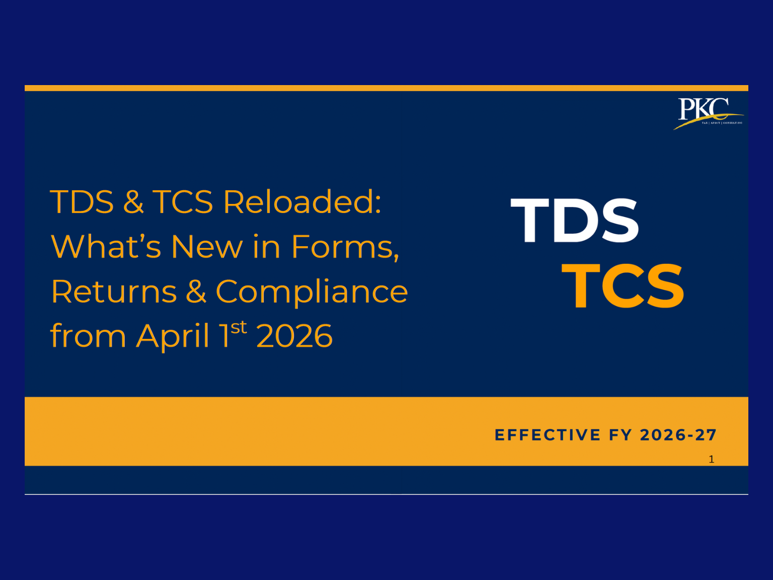 TDS & TCS FY 2026-27